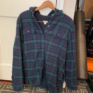 LL Bean fleece lined flannel